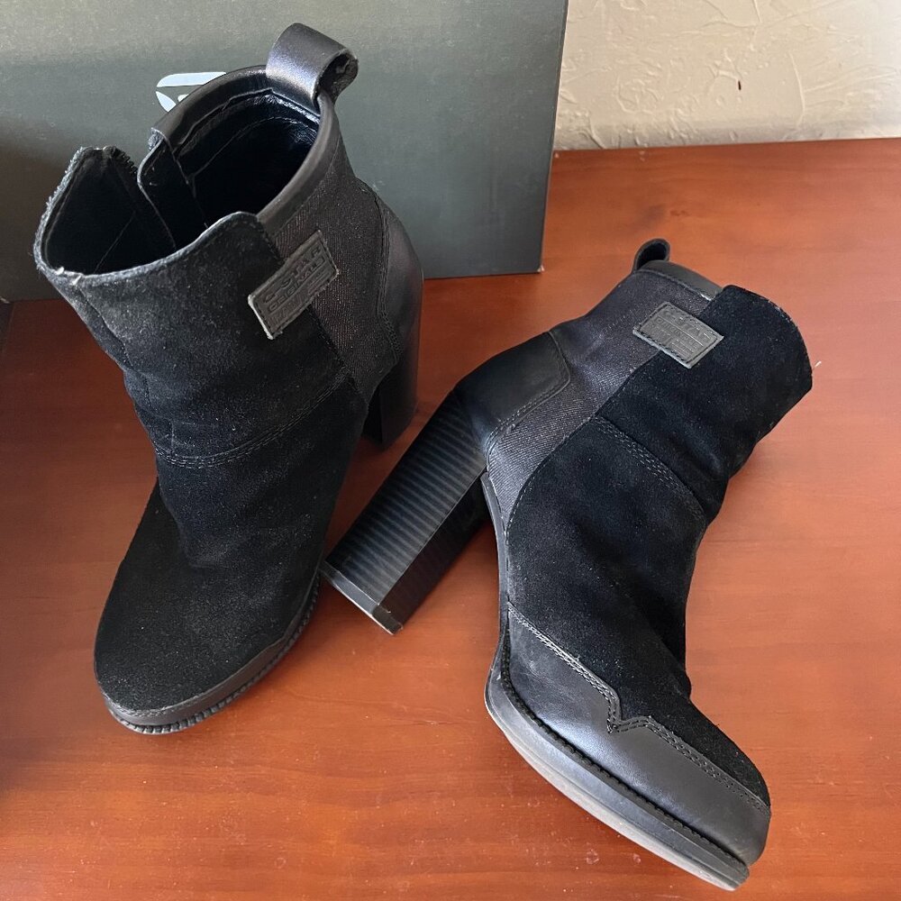 Labour Zip Boot_G-Star Raw_Cow Suede/Textile_Black_US6/EU37